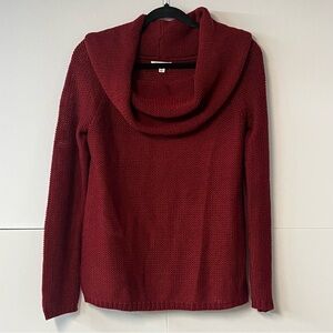 NEW Women’s OneHart Dark Red Cowl Neck Sweater. Size Medium.